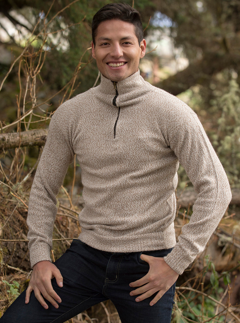 Alpaca Turtleneck Sweater for Men