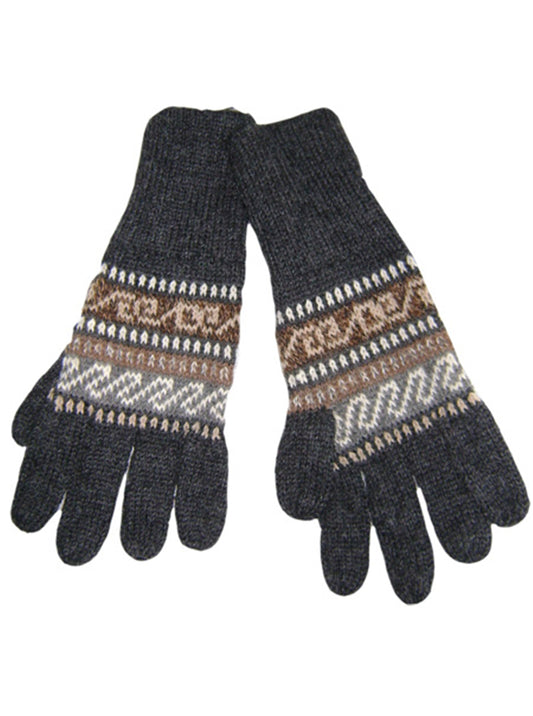 Gray Alpaca Gloves
