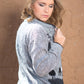 Gray Alpaca Buttoned Cardigan for Women