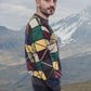Multicolor Round Neck Alpaca Sweater for Men