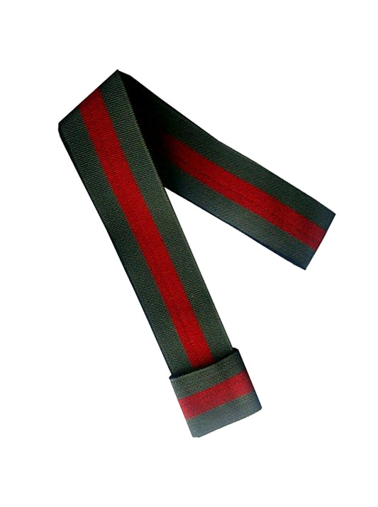 Gestreiftes Standard-Panamahutband Rot & Grau