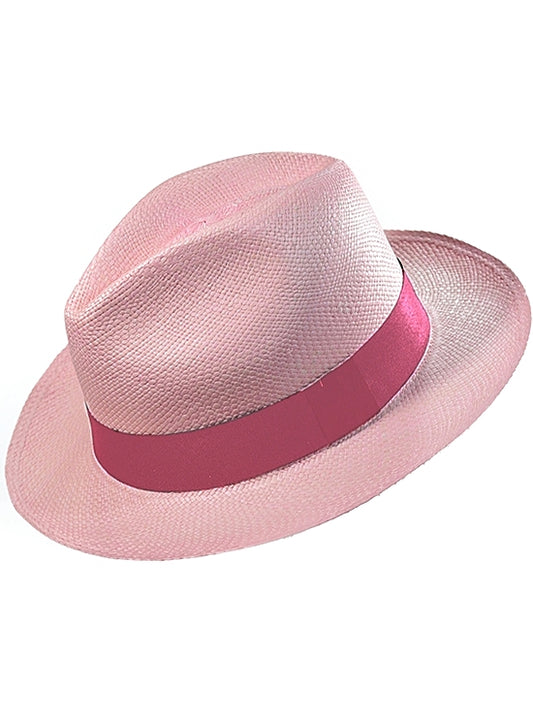 Pink Panama Hat - Fedora Sweet - Grade 3-4