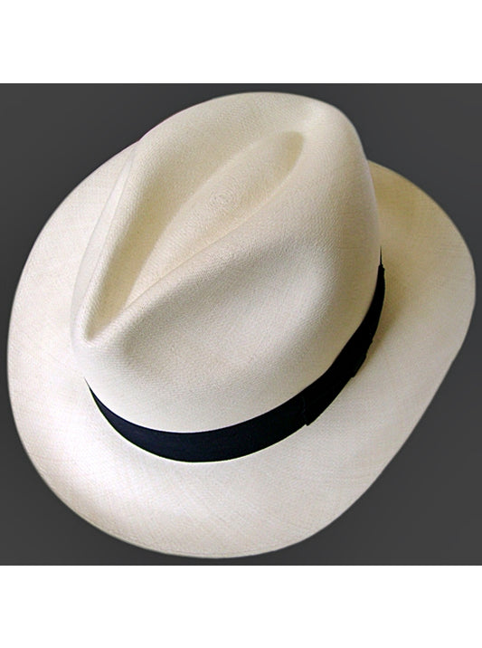Chapeau Panama Montecristi Fedora (Tuis) pour Femme (Qualite 32)