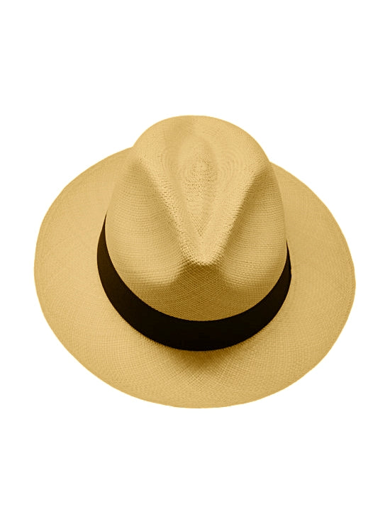 Gamboa Panama Brown Panama Hat Fedora Hat - Main Image