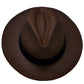 Sombrero de Panamá Fedora "Johnny D" Marrón