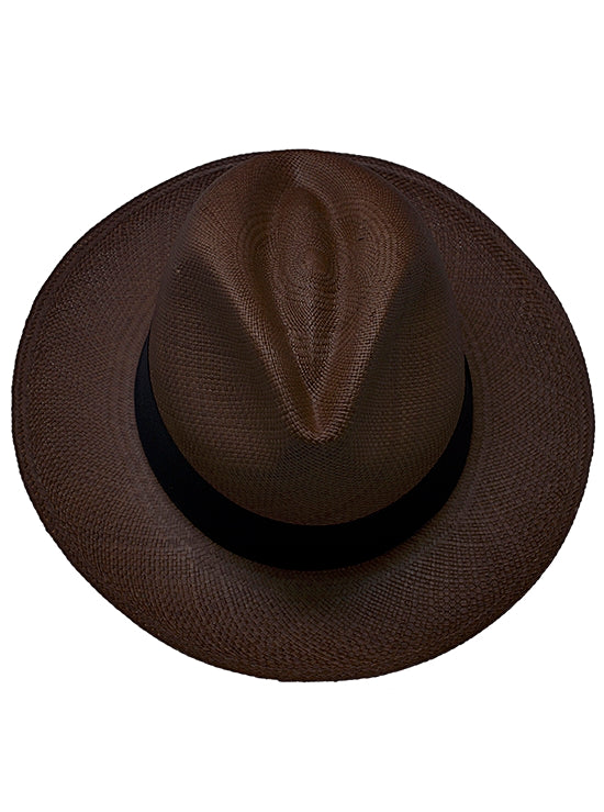 Dark Brown Panama Hat - Fedora Hat