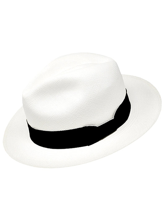 Chapeau à Rouler Panama Blanc Fedora Qualité 7-8
