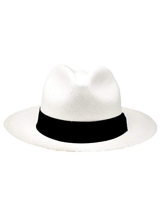 Sombrero de Panamá Blanco Fedora Para Enrollar Grado 7-8