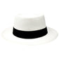 White Panama Hat - Gambler Hat