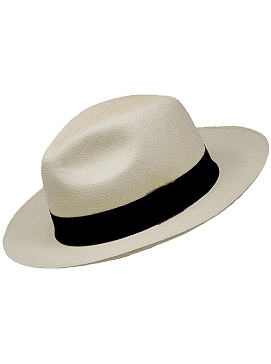 Chapéu Panamá Montecristi - Fedora (Tuis) para Mulheres (Grau 15-16)