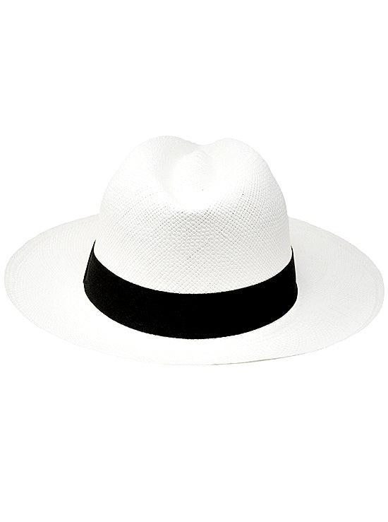 Sombrero de Panamá Blanco Fedora Tuis Grado 3-4