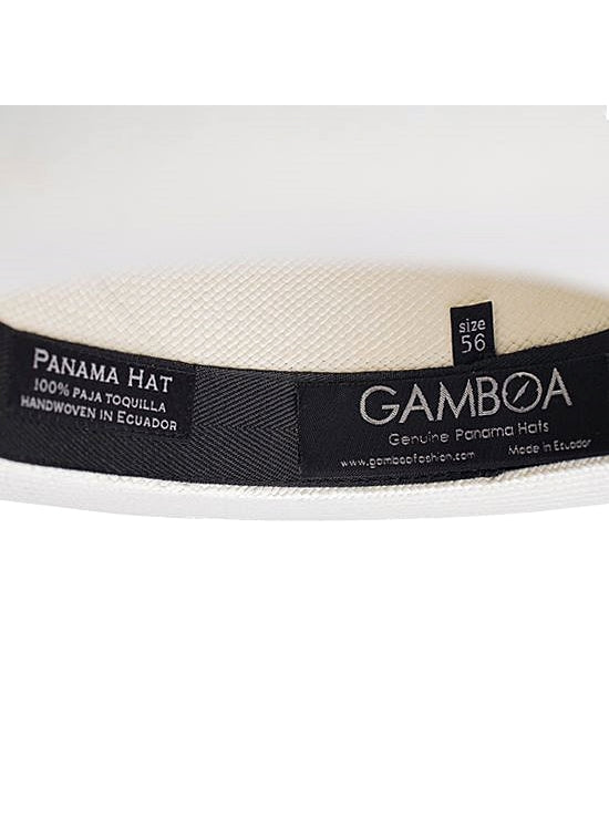Sombrero de Panamá Blanco Fedora Tuis Grado 3-4