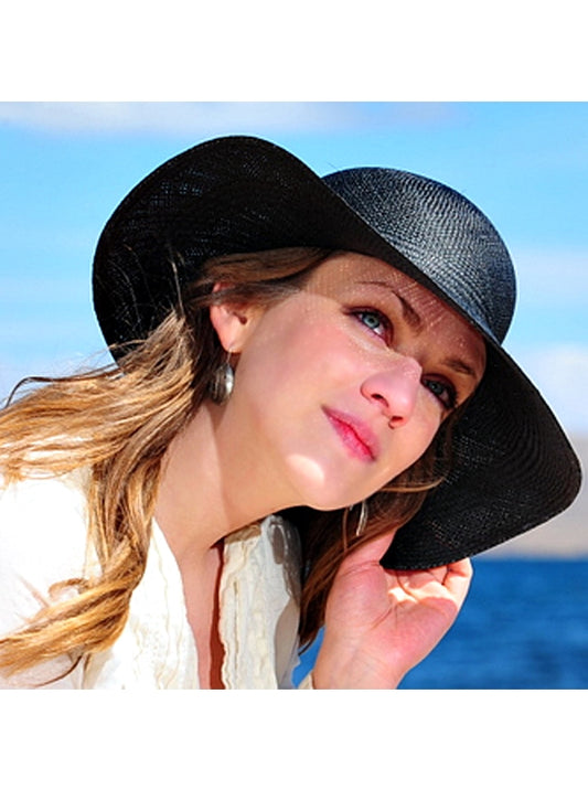 Chapeau de Panama Brisa Noir pour Femme