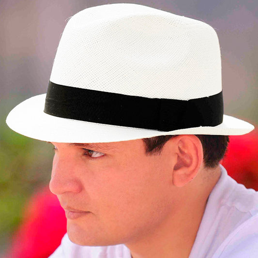 Cappello Borsalino Bianco per Uomo