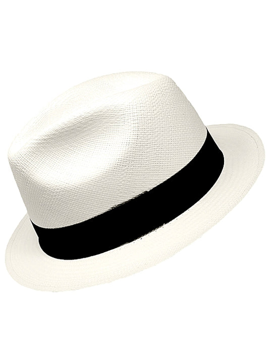 Chapeau Panama Cuenca Blanc Borsalino (Havana) pour Homme (Qualite 3-4)