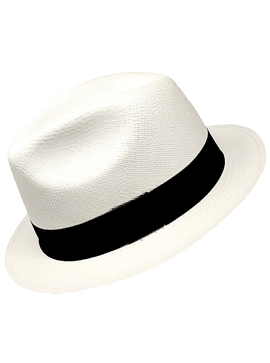 Gamboa Panama Hat. White Panama Hat for Men- Borsalino Hat