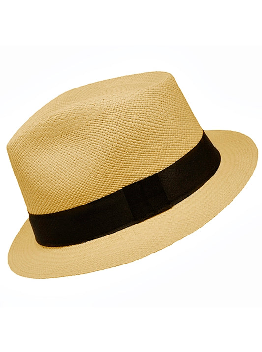 Light Brown Panama Hat for Women - Ausin