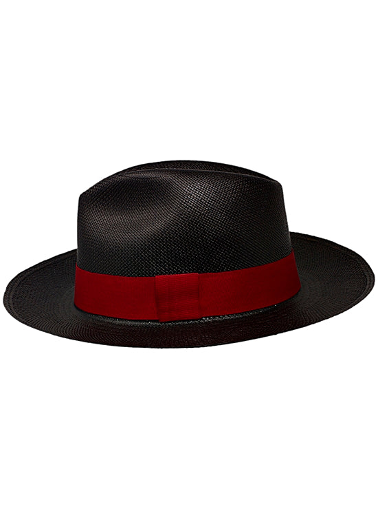Cuban Panama Hat for Men - Black Fedora Hat