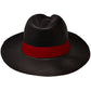 Cuban Panama Hat for Men - Black Fedora Hat