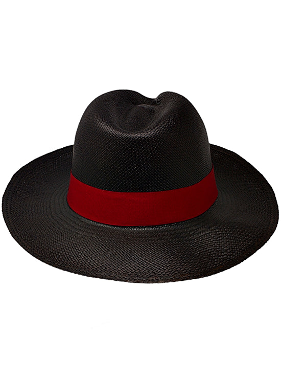 Cuban Panama Hat for Men - Black Fedora Hat – Gamboa