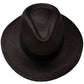 Cappello Panama Cuenca Ausin Nero da Uomo (Grado 3-4)